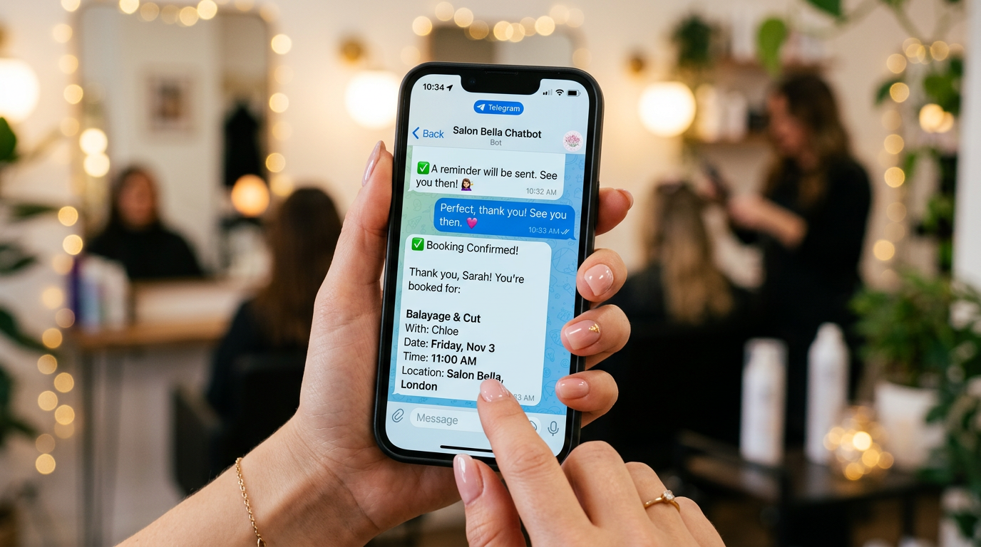 Telegram salon chatbot